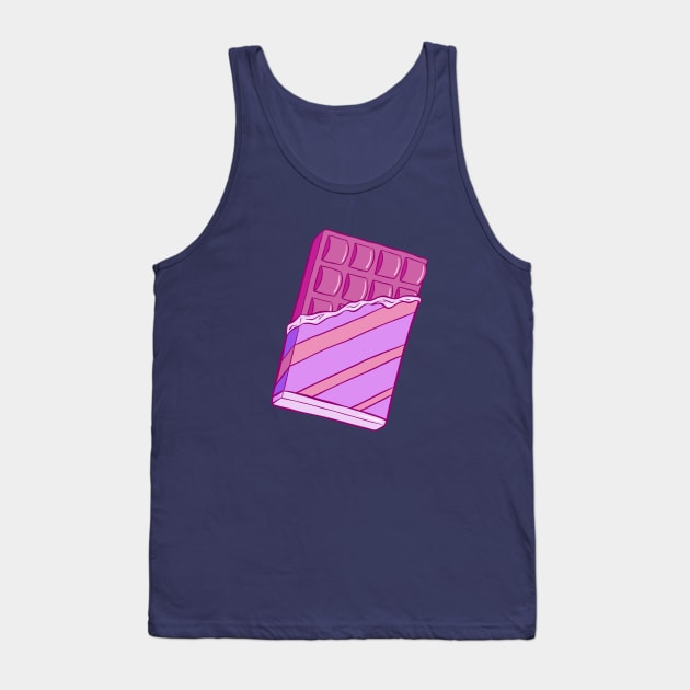 Pink Chocolate Bar Tank Top by Carabara Designs